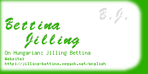 bettina jilling business card